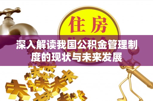 泽库深入解读我国公积金管理制度的现状与未来发展